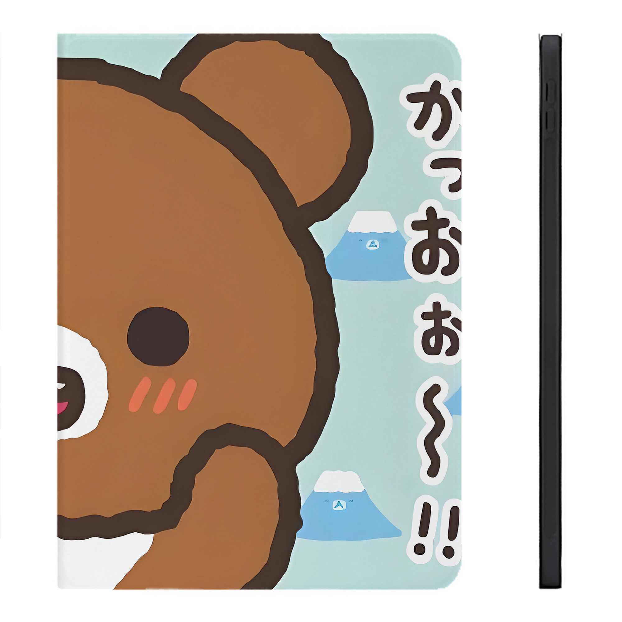 （画像用） リラックマ リラックマ キイロイトリ Rilakkuma Korilakkuma Kiiroitori IPadケース ペンホルダー付き ブックスタイルデザイン